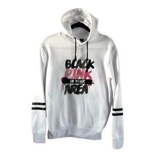 Blackpink In Your Area K-pop White Hoodie, Sz Small